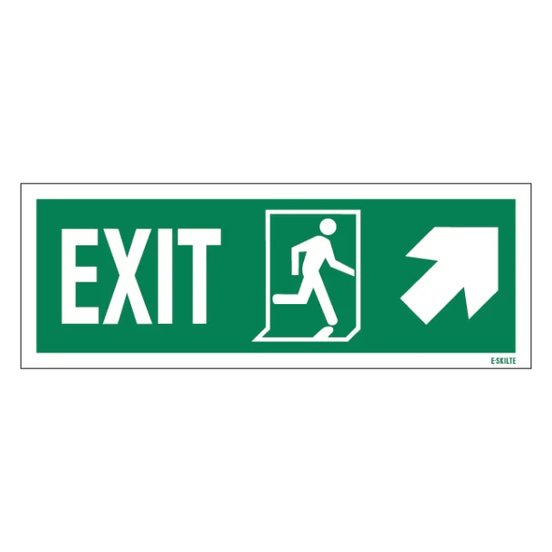Exit Left-man Run Right-arrow Up-right Redningsskilte.