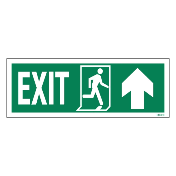 Exit Left-man Run Right-arrow Up Redningsskilte.