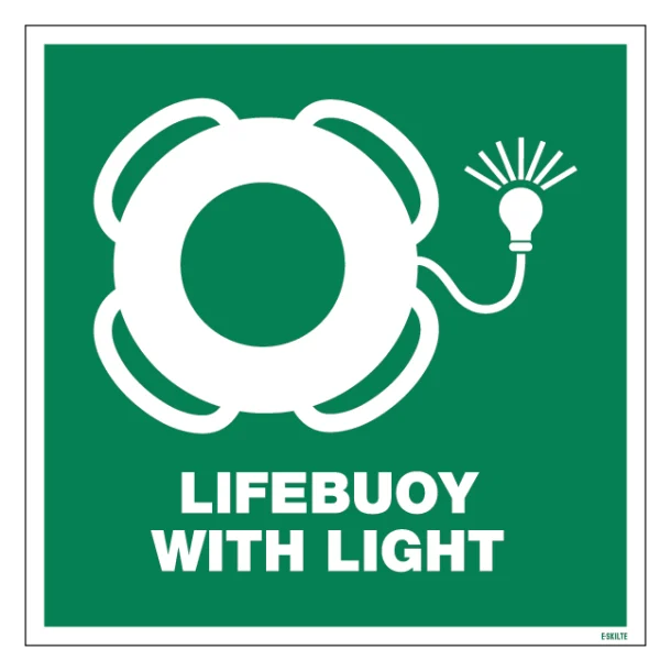 Lifebuoy with light: Redningsskilt