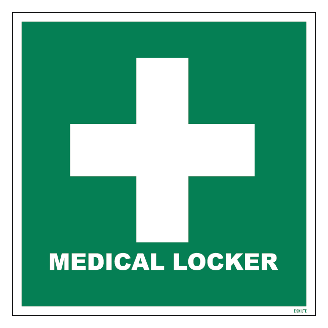 Medical Locker: Redningsskilt