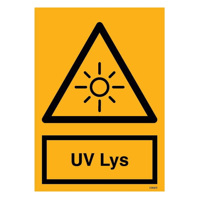 UV Lys skilt