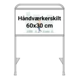 Håndværkerskilt, 60x30 cm