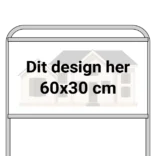Mæglerskilt uden stativ