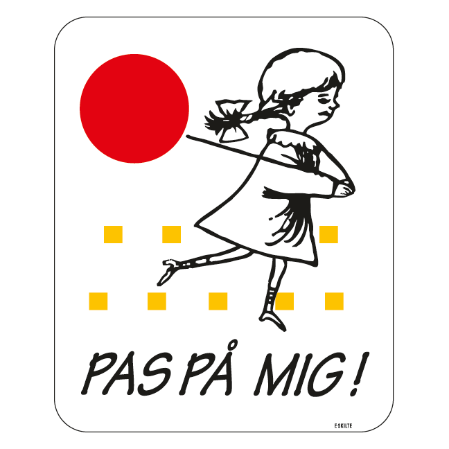 Legende Børn Skilt - Pas på mig