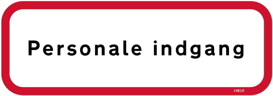Personale indgang