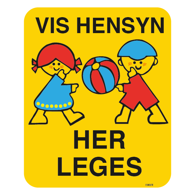 Vis hensyn her leges skilt