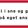 Færdsel i sne og glatføre