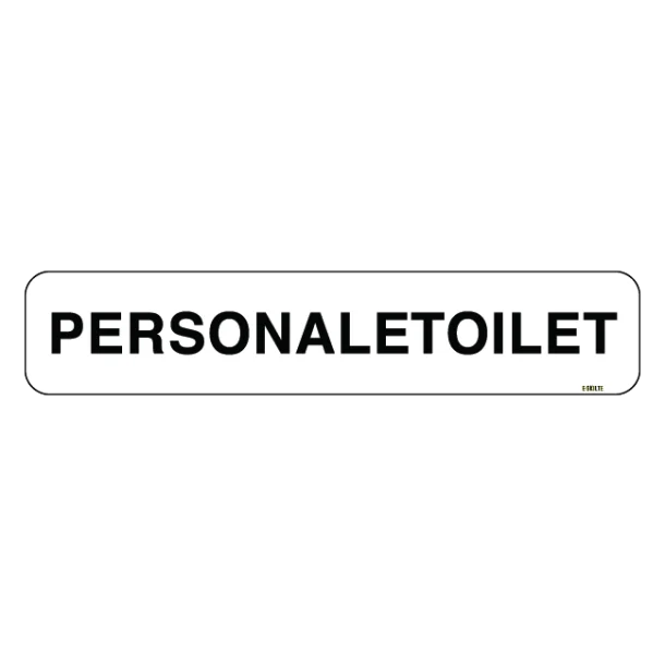 PERSONALE Toilet mand dame: Toiletskilt