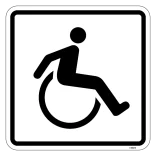 Toilet Handicap. Toiletskilt
