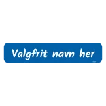 Kaldenavn blå Truckerskilt