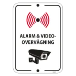Alarm & videoovervågning skilt