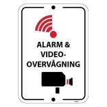 Alarm og Videoovervågningsskilt