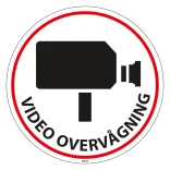 Video overvågning skilt