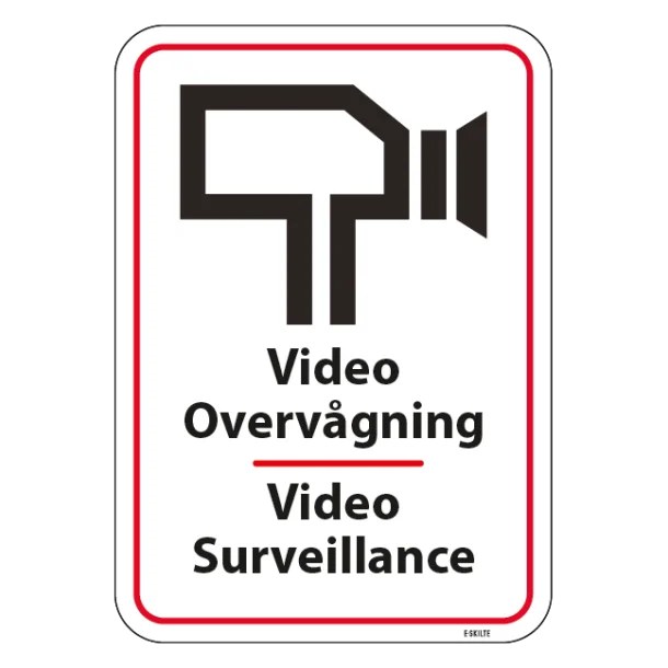 Videoovervågningsskilt - Video Surveillance