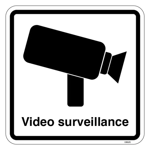 Video surveillance. Overvågningsskilt
